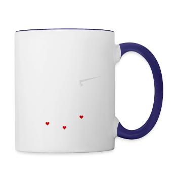 Love Bombs - Contrast Coffee Mug - white/cobalt blue - Right