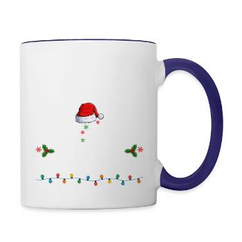 Most Likely To Clean Up After Everyone Christmas - Contrast Coffee Mug - white/cobalt blue - Right