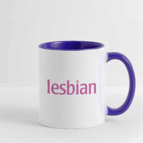 Lesbian Text - Contrast Coffee Mug