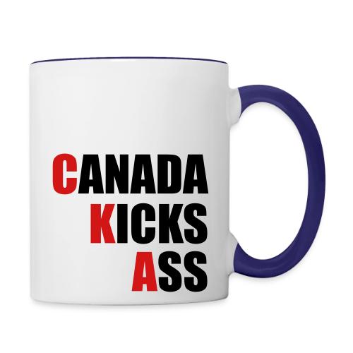 Canada Kicks Ass Vertical - Contrast Coffee Mug
