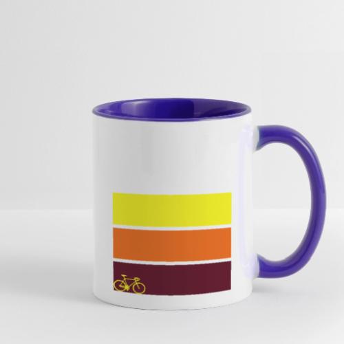 tricolor with bicycle - Contrast Coffee Mug