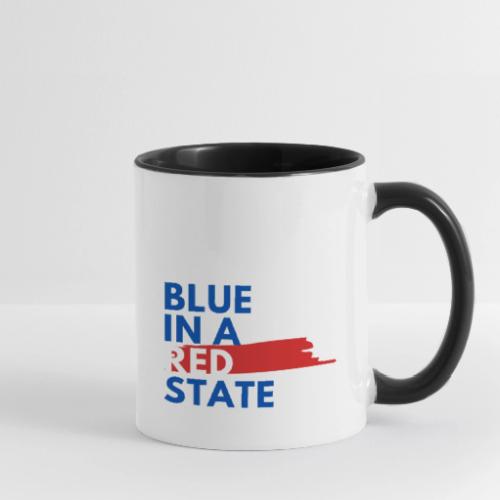 Blue in a red state - Vote Blue - Contrast Coffee Mug