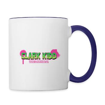 Graffiti - Kidd. - Contrast Coffee Mug - white/cobalt blue - Right