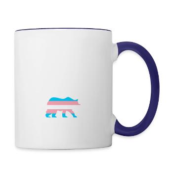 Mamabear Trans - Contrast Coffee Mug - white/cobalt blue - Right