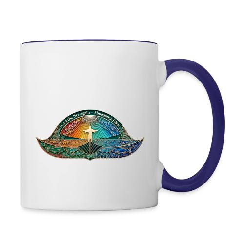 Easter Cast the Net Again T Shirt, abundance Gift - Contrast Coffee Mug