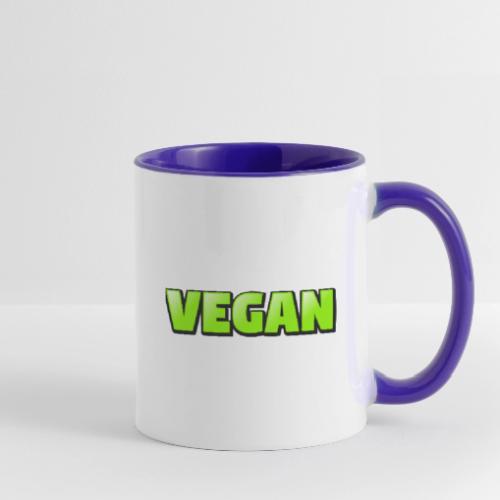 Vegan Bold Green Typography Design - Contrast Coffee Mug