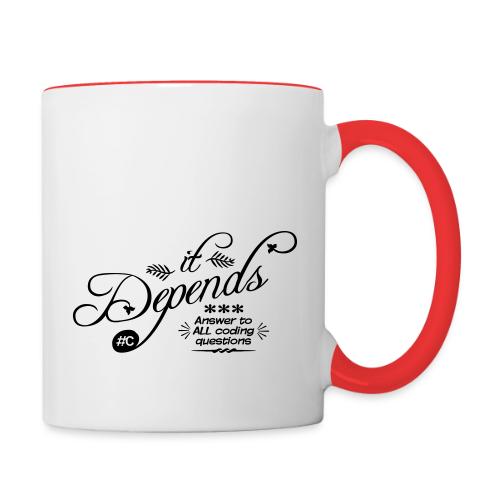 it Depends... - Contrast Coffee Mug