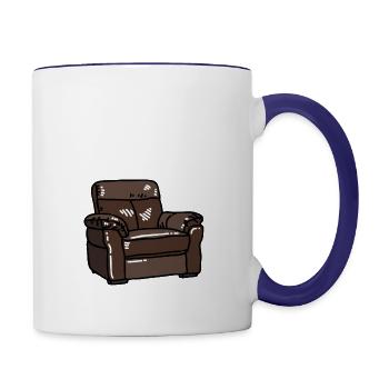 Just Resting My Eyes - Contrast Coffee Mug - white/cobalt blue - Right