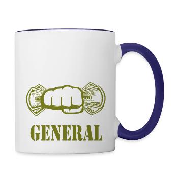 Dollar General - Contrast Coffee Mug - white/cobalt blue - Right