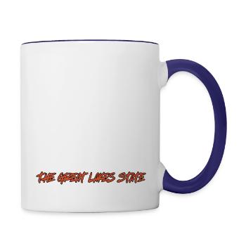 SAILING STRONG IN THE GREAT LAKES STATE - Contrast Coffee Mug - white/cobalt blue - Right