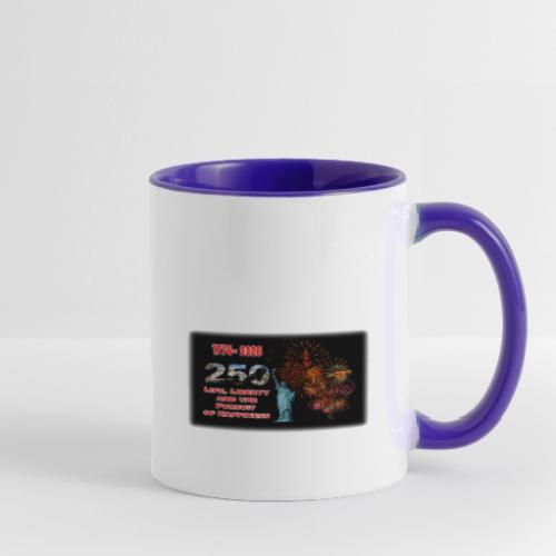 1776 - 2026 - 250 Years USA | Fireworks - Contrast Coffee Mug