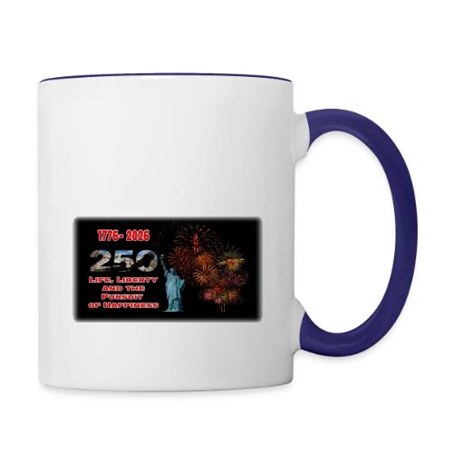 1776 - 2026 - 250 Years USA | Fireworks - Contrast Coffee Mug