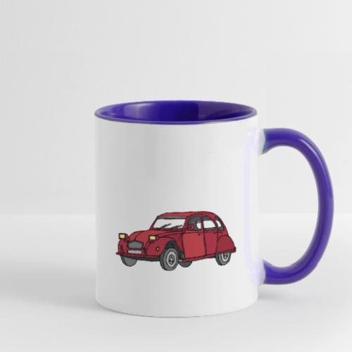 Red car 2CV - Contrast Coffee Mug