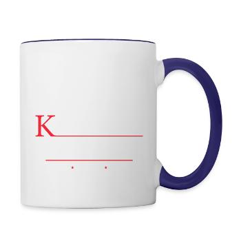 Kamala Harris 2024 For President Campaign - - Contrast Coffee Mug - white/cobalt blue - Right