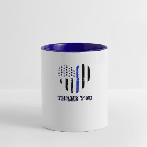Police Thank You - Contrast Coffee Mug