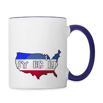 JY EC EJ (USA) - Contrast Coffee Mug - white/cobalt blue - Right