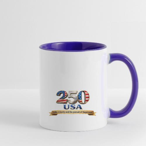 250 USA Liberty Banner - Contrast Coffee Mug