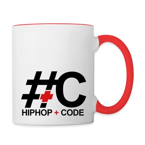 hiphopandcode-logo-2color - Contrast Coffee Mug
