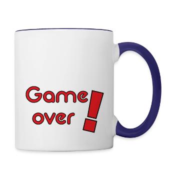 Game Over - Contrast Coffee Mug - white/cobalt blue - Right