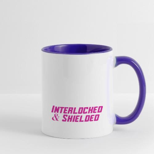 INTERLOCKED & SHIELDED - FUCHSIA DESIGN - Contrast Coffee Mug