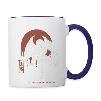 Strongest Demon Lord - Contrast Coffee Mug - white/cobalt blue - Right