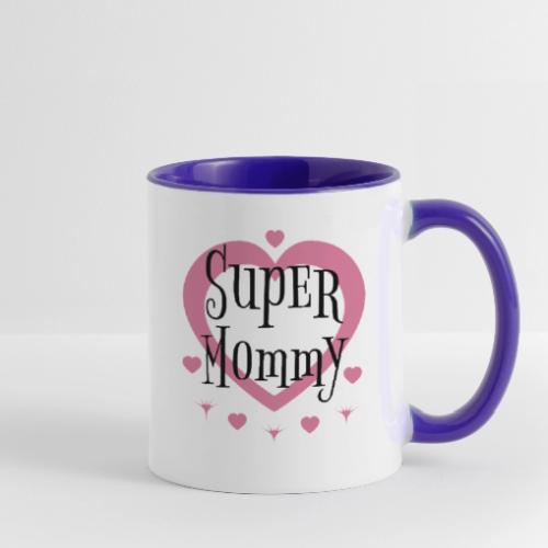Empowered Super Mommy - Decor and Women's Wear - Contrast Coffee Mug