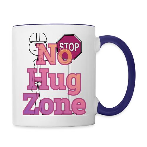 No Hug Zone - Contrast Coffee Mug
