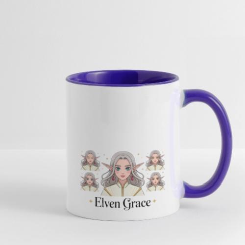 Elven Grace Fantasy Elf Maiden Graphic Magic - Contrast Coffee Mug