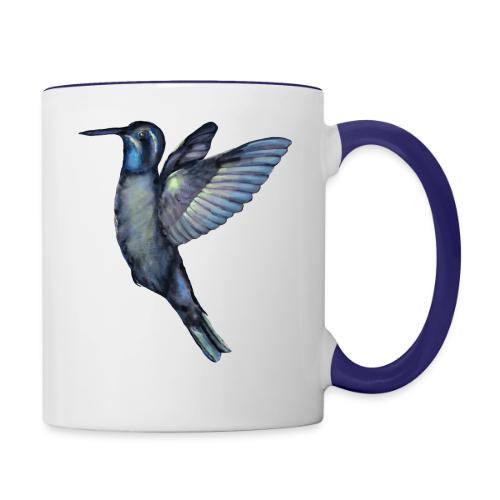 Hummingbird in flight - Contrast Coffee Mug