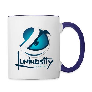 Luminosity Gaming - Contrast Coffee Mug - white/cobalt blue - Right