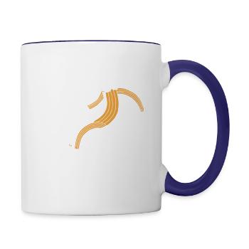 Rainbow Boy - Contrast Coffee Mug - white/cobalt blue - Right