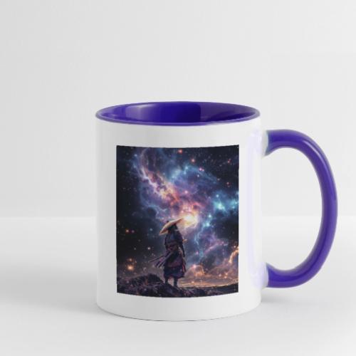 Samurai looking into the Cosmos - Contrast Coffee Mug