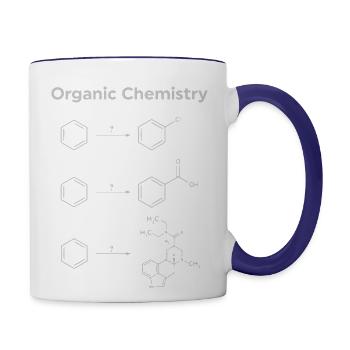 Organic Chemistry - Contrast Coffee Mug - white/cobalt blue - Right