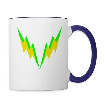 ThunderBolt - Contrast Coffee Mug - white/cobalt blue - Right