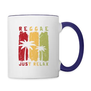 Just Relax - Contrast Coffee Mug - white/cobalt blue - Right
