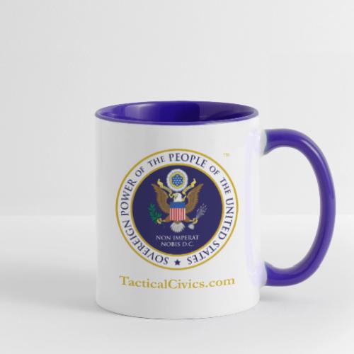 The Peoples Seal w gold url - Contrast Coffee Mug
