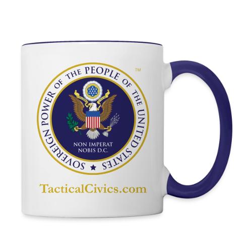 The Peoples Seal w gold url - Contrast Coffee Mug