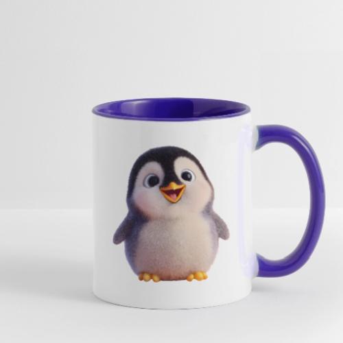 Joyful Baby Penguin - Contrast Coffee Mug