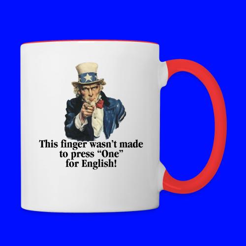 Uncle Sam - Finger - Contrast Coffee Mug