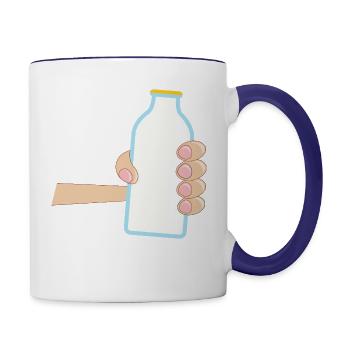 milk - Contrast Coffee Mug - white/cobalt blue - Right