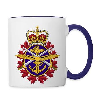 Canadian Armed Forces - Contrast Coffee Mug - white/cobalt blue - Right