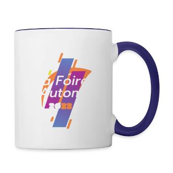 the Autumn Fair - Contrast Coffee Mug - white/cobalt blue - Right