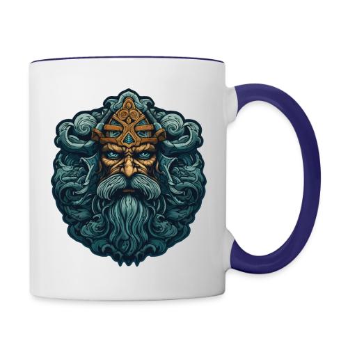 Legendary Viking Warrior: Epic Design - Contrast Coffee Mug