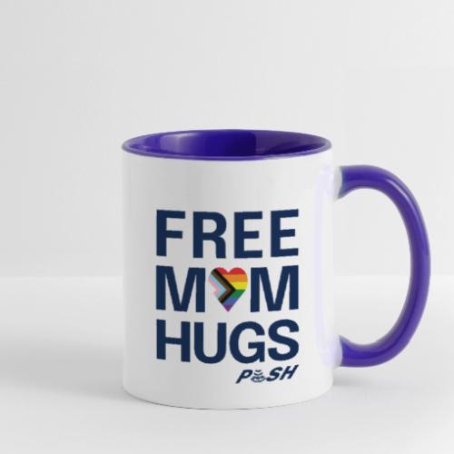 Free Mom Hugs 🏳️‍🌈🏳️‍⚧️ - Contrast Coffee Mug