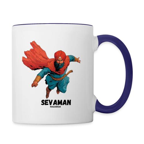 Sevaman, Superhero Sardar - Contrast Coffee Mug