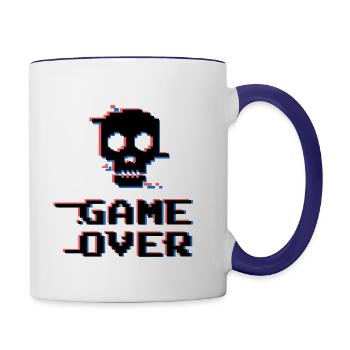 Game Over - Contrast Coffee Mug - white/cobalt blue - Right