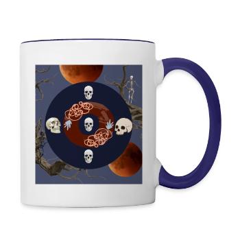 ghost - Contrast Coffee Mug - white/cobalt blue - Right