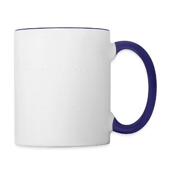 boo ! - Contrast Coffee Mug - white/cobalt blue - Right