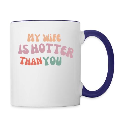 Colorful 70s Style Women Empowerment T shirt - Contrast Coffee Mug