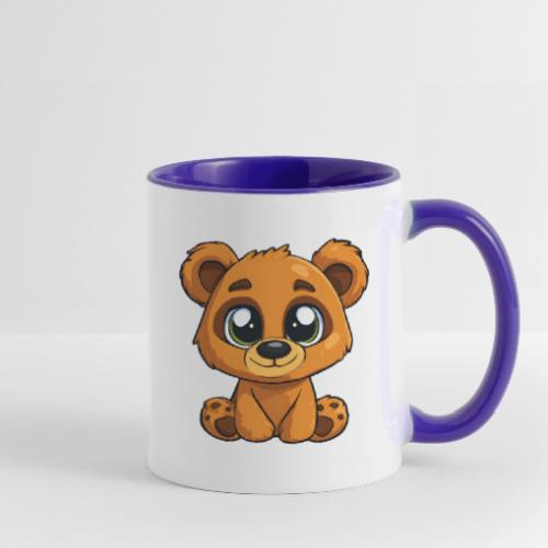 Smiling Sitting Baby Bear - Contrast Coffee Mug
